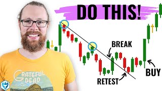 How to Draw Trend Lines the RIGHT Way on CANDLESTICK Charts [upl. by Ib]