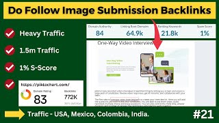 High Traffic Do Follow Image Submission Backlink  83 DR  Image Submission Sites List image [upl. by Tnias]