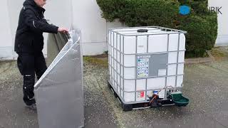 IBC Container mit Tränkebecken vor Frost schützen [upl. by Leugimesoj]