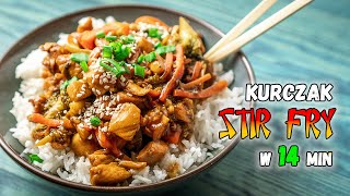 Najlepszy kurczak SŁODKO KWAŚNY jaki zjesz  STIR FRY [upl. by Akiam]