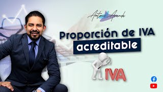 Proporción de IVA acreditable [upl. by Hailat]