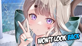 Nightcore  Wont Look Back BEAUZ amp Momo  Lyrics [upl. by Buchheim849]