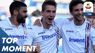 Praet scored Sampdorias 4th goal of the day  Sassuolo 35 Sampdoria  Top Moment  Serie A [upl. by Wappes]