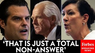 BREAKING NEWS Matt Gaetz Presses Prisons Director About Refusal To Let Him Interview Peter Navarro [upl. by Atworth]