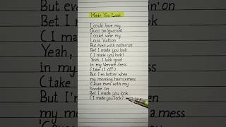 Made You Look Lyrics Song by Meghan Trainor lyrics madeyoulooklyrics meghantrainor [upl. by Haskell]