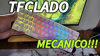 REVIEW  Teclado Mecanico HXSJV200 de 62 REAIS [upl. by Solokin908]