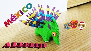 ALEBRIJE de plastilina  clay PUERCO ESPÍN MÉXICO TUTORIAL MiArtePrefiero [upl. by Adnoma]