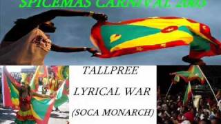 TALLPREE  LYRICAL WAR  SOCA MONARCH  GRENADA SOCA 2003 [upl. by Resaec]