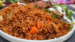 HOW TO COOK PERFECT PARTY JOLLOF RICE LIKE A PRO  AUTHENTIC GHANA JOLLOF RICE RECIPE  JOLLOF RICE [upl. by Josy954]