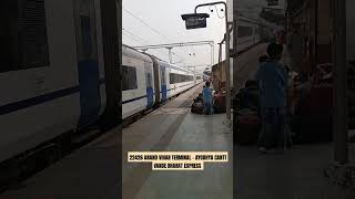 22426 VANDE BHARAT EXPRESS AT KANPUR CENTRAL shorts shortsfeed viralvideo trending travel [upl. by Tarfe]