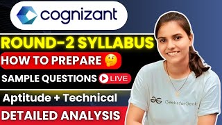 Cognizant Round 2 Syllabus amp Complete Analysis  Cognizant Aptitude Round Questions cognizantexam [upl. by Greenfield24]