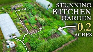 Productive Permaculture Inspired Kitchen Garden  Practical SelfSufficiency in Action [upl. by Araid545]