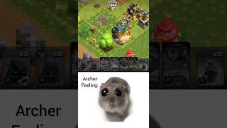 Archer in a Loop 🔁 clashofclans clashing clashshorts gaming [upl. by Norvell]