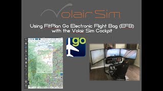 Using FltPlan Go FREE EFB with a Volair Sim Cockpit [upl. by Anerac]