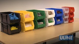 Uline Plastic Stackable Bins [upl. by Yeslaehc158]