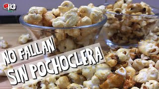 Como hacer POCHOCLOS ACARAMELADOS EN OLLA  Palomitas de maíz  Pipoca  Pop Corn [upl. by Kuska]