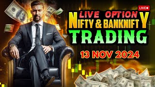 Live Trading Nifty and Bank Nifty Options  13 Nov  nifty50 banknifty livetrading [upl. by Reichel]