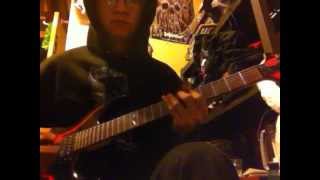 Weltering in BloodBlasphemy Guitar cover [upl. by Ellehcear]