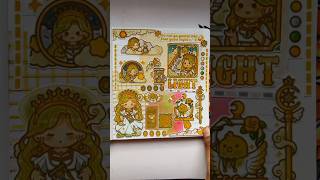 Journal with me  asmr  scrapbook minijournal sticker asmr shorts [upl. by Otho]