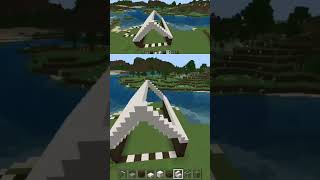 Make a roof in Minecraft [upl. by Dempster]