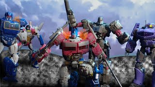 Transformers Studio Series StopMotion Optimus Prime VS Megatron  FULL EPIC BATTLE [upl. by Tenrag]