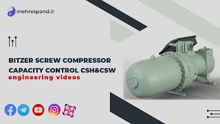 bitzer screw compressor capacity control CSHampCSW screw compressor loading unloading [upl. by Iaw]