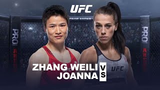 Zhang Weili vs Joanna Jedrzejczyk 2 Full Fight HD [upl. by Rama]