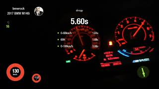 BMW M140I DRAGY RUN 0100 KMH 308 SECONDS [upl. by Anasxor901]