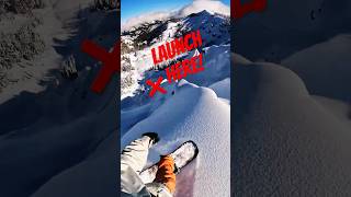 GoPro Nose Dive on the 3 😅👃🤿 snowboarding [upl. by Lynnworth409]