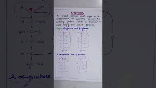 Anomers CARBOHYDRATES ORGANIC CHEMISTRY BSc SECOND YEAR [upl. by Shirlene]