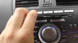 HOW TO INSERT DISCCD MAZDA 3 6 DISC STEREOCD PLAYER [upl. by Boor]