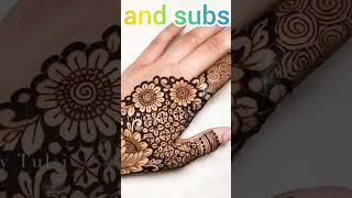 Easy mehndi hennatattoo fashiontrends trending [upl. by Acinorahs]