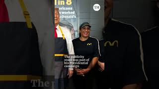 When Donald Trump served fries at McDonalds [upl. by Sholom]