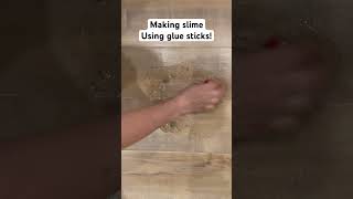 ASMR making slime using glue sticks shortsvideo shortsfeed shortsviral short elmersglue [upl. by Augusto304]