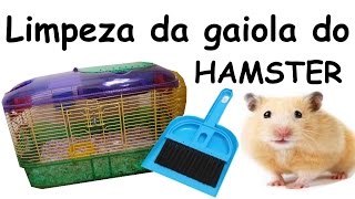 Como limpar a gaiola do seu hamster [upl. by Ahsinev]