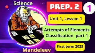 Science prep 2  Unit 1 Lesson 1 Attempts of Element Classification Part 1 scienceprep2 [upl. by Naujak]