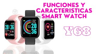 Funciones y características Smart watch y68 [upl. by Terrene]