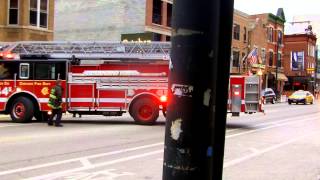 Chicago Fire Department Truck 44 Returning [upl. by Mechling]