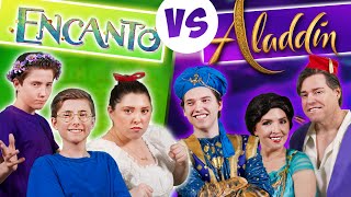 Disney Battle  Encanto vs Aladdin  Sharpe Family Singers 🎤🎵 [upl. by Ornstead]