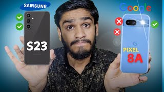 Google Pixel 8a vs Samsung s23 In Depth Comparsion  Best Camera Phone Under 40k tech trakintech [upl. by Bogusz]