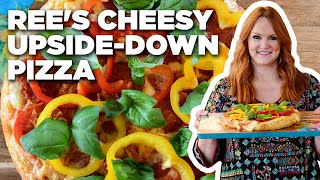 Ree Drummonds UpsideDown Red Cheesy Pizza  The Pioneer Woman  Food Network [upl. by Rawdon]