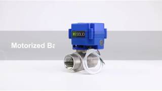 USSOLID Motorized Ball Valve 2 Wire Auto Return [upl. by Nya]