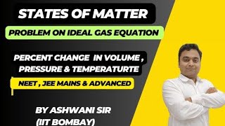 PROBLEMS ON IDEAL GAS EQUATION  BOYLES CHARLES LAW STATES OF MATTER CLASS 11 CHEMISTRY [upl. by Yeuh]