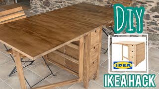 DIY Envejecer un mueble IKEA en 5 min • Como teñir madera con betún de judea • Ideas deco [upl. by Wendie]