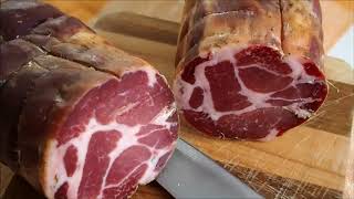 Il Capocollo Calabrese Salume Artigianale CalabriaBox [upl. by Christabella]