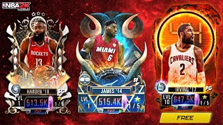 GOAT LEBRON COURTSIDE HARDEN amp CLUTCH KYRIE BIG Ws  NBA 2K MOBILE [upl. by Llerrad]