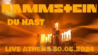 RAMMSTEIN  Du Hast Live In Athens 30052024 [upl. by Lledal]