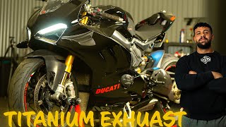 KZR TITANIUM EXHUAST DUCATI PANIGALE V4S [upl. by Anehc315]