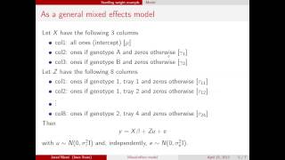 Mixed effect models [upl. by Elocal]