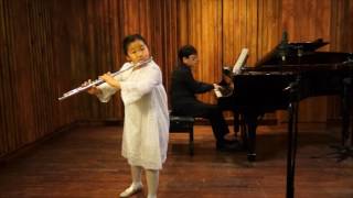 Poulenc Sonata for flute and piano 1st mvt by Sooah Hannah Jeon [upl. by Kauslick]